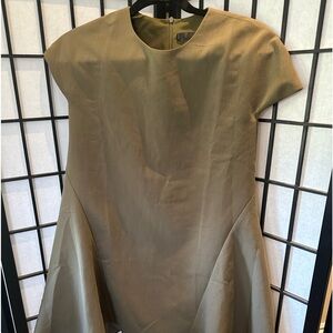 Asm Fit and Flare olive green Dress